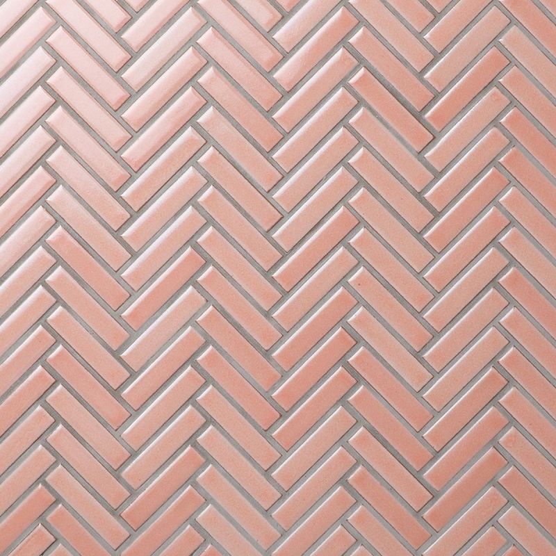 Artisan Mosaics Blush Herringbone