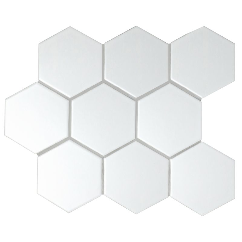 Classica Hexagon White Matt (95mm)